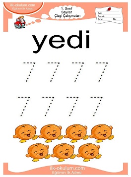Çocuklar İçin Çizgi Çalışma Sayfaları 